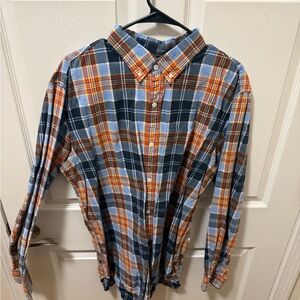 Old Navy Men's Multicolor Plaid Button-Down Shirt
